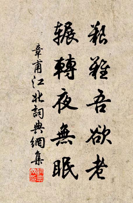 章甫艰难吾欲老，辗转夜无眠书法作品欣赏