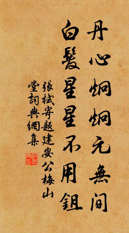张栻丹心炯炯元无间，白发星星不用鉏书法作品欣赏