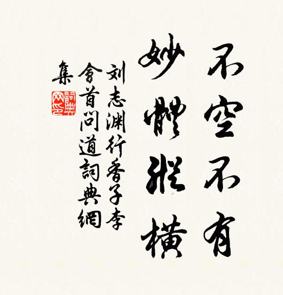 刘志渊不空不有，妙体纵横书法作品欣赏