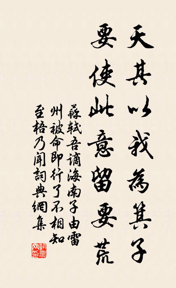 苏轼天其以我为箕子，要使此意留要荒书法作品欣赏