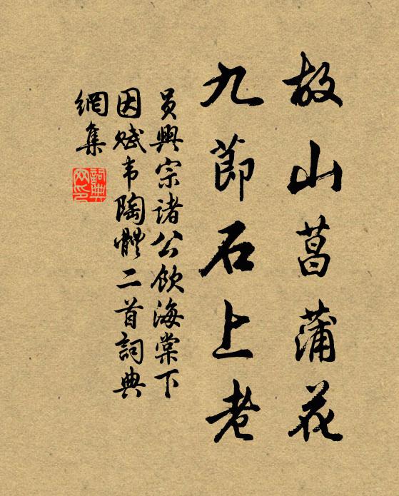 员兴宗故山菖蒲花，九节石上老书法作品欣赏