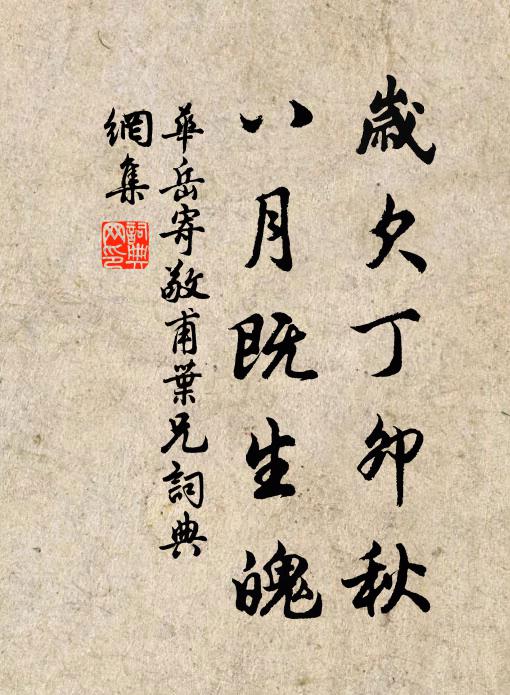 华岳岁欠丁卯秋，八月既生魄书法作品欣赏