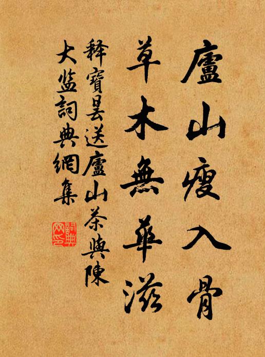 释宝昙庐山瘦入骨，草木无华滋书法作品欣赏