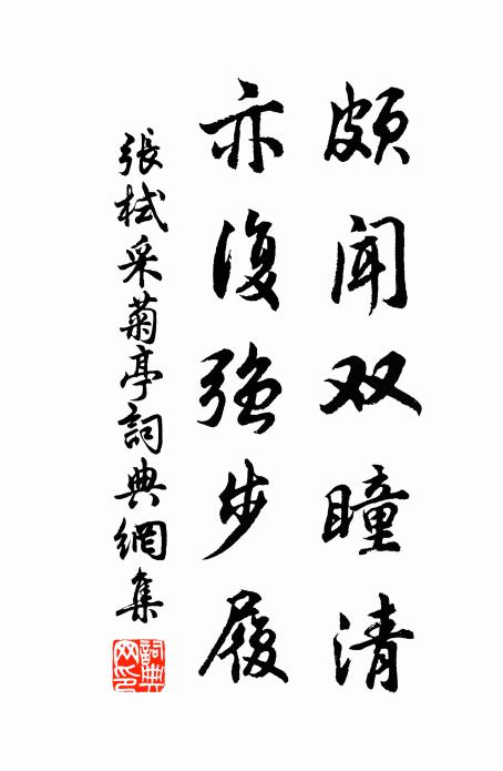 张栻颇闻双瞳清，亦复强步履书法作品欣赏