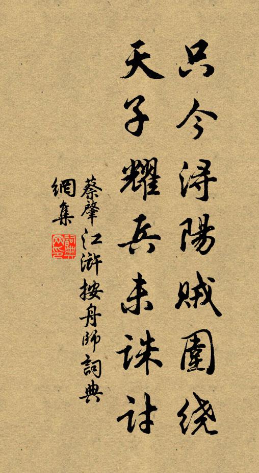 蔡肇只今浔阳贼围绕，天子耀兵未诛讨书法作品欣赏