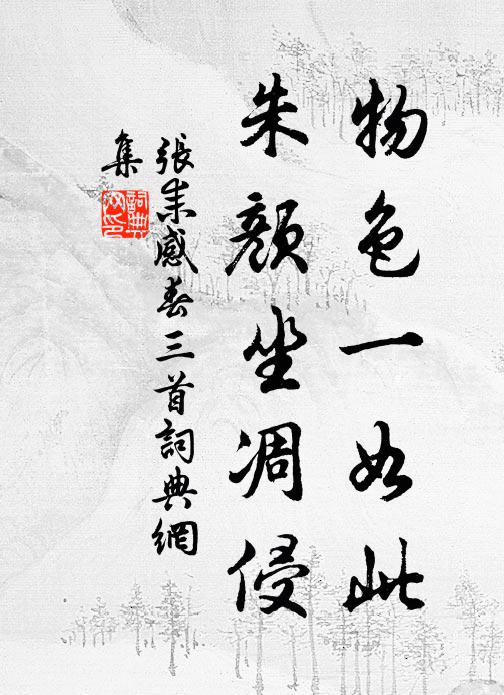 张耒物色一如此，朱颜坐凋侵书法作品欣赏