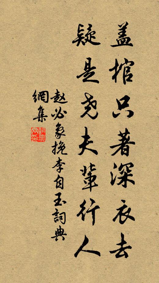 赵必象盖棺只著深衣去，疑是尧夫辈行人书法作品欣赏