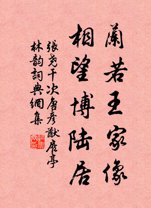 张尧干兰若王家像，相望博陆居书法作品欣赏