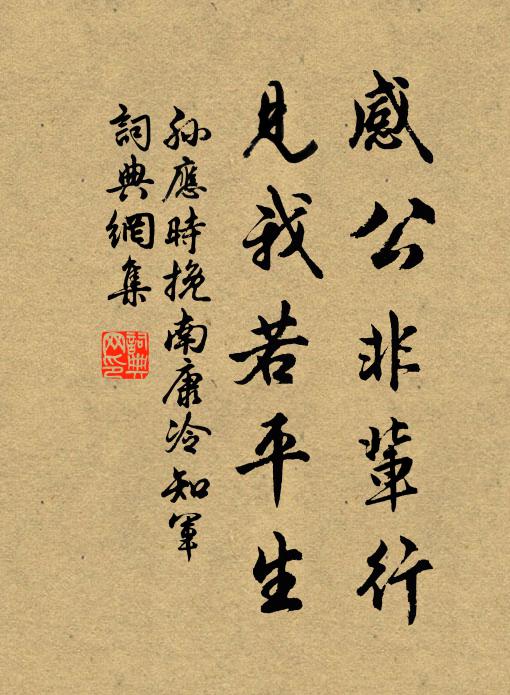 孙应时感公非辈行，见我若平生书法作品欣赏