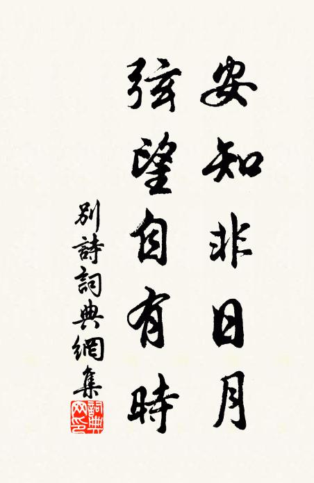 佚名安知非日月，弦望自有时书法作品欣赏
