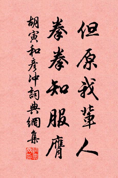 胡寅但原我辈人，拳拳知服膺书法作品欣赏