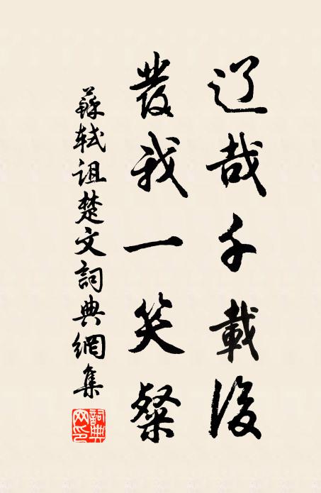 苏轼辽哉千载后，发我一笑粲书法作品欣赏