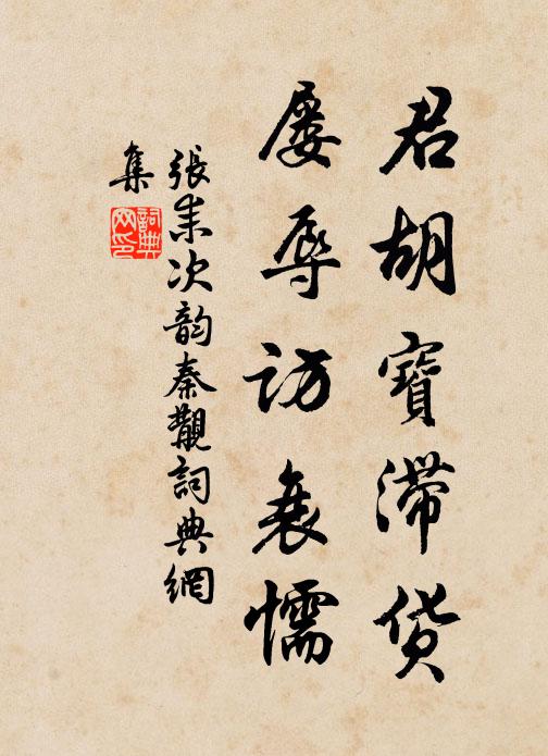 张耒君胡宝滞货，屡辱访衰懦书法作品欣赏