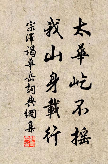 宗泽太华屹不摇，我山身载行书法作品欣赏