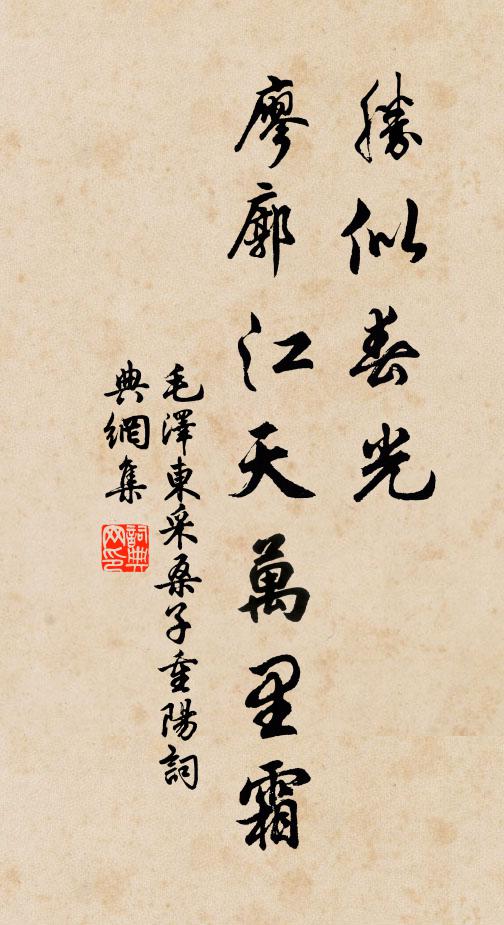胜似春光，廖廓江天万里霜书法作品欣赏