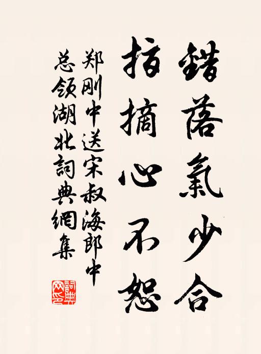 郑刚中错落气少合,指摘心不恕书法作品欣赏