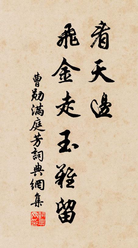 曹勋看天边、飞金走玉难留书法作品欣赏