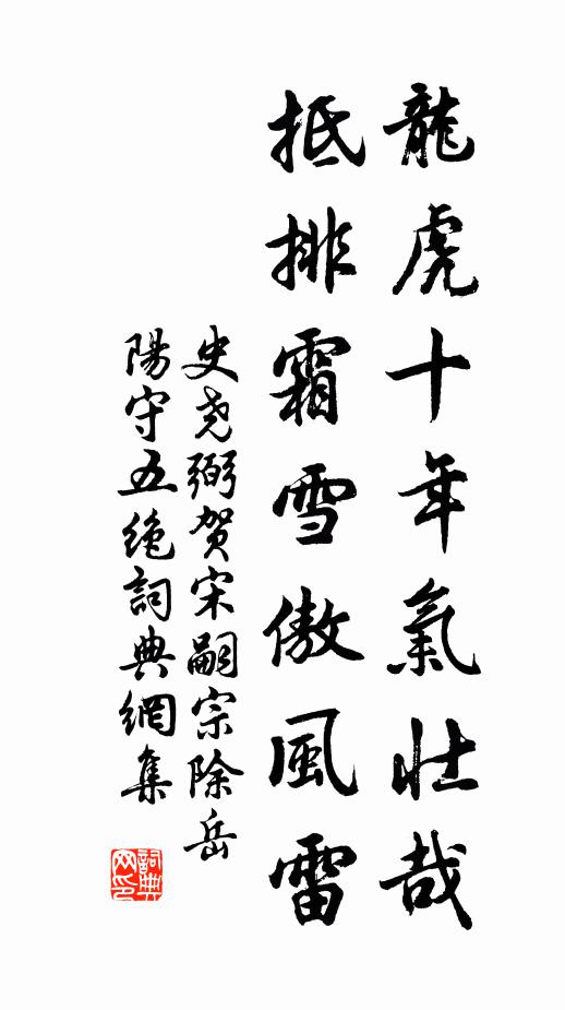 史尧弼龙虎十年气壮哉，抵排霜雪傲风雷书法作品欣赏
