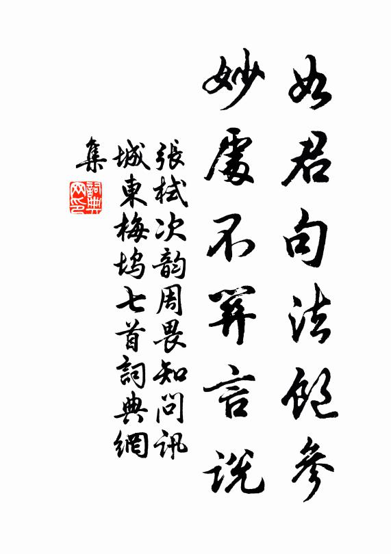 张栻如君句法饱参，妙处不关言说书法作品欣赏