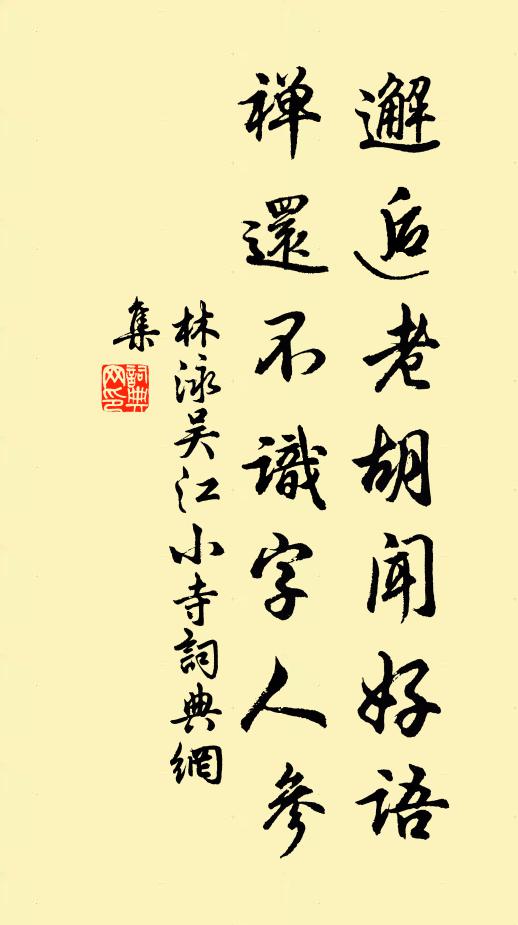 林泳邂逅老胡闻好语，禅还不识字人参书法作品欣赏