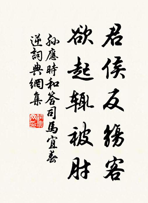 孙应时君侯反觞客，欲起辄被肘书法作品欣赏