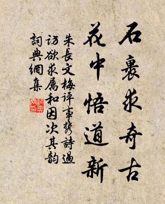 朱长文石裹求奇古，花中悟道新书法作品欣赏