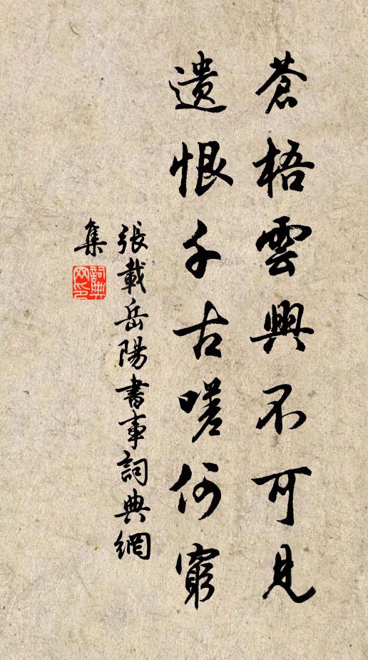 张载苍梧云兴不可见，遗恨千古嗟何穷书法作品欣赏