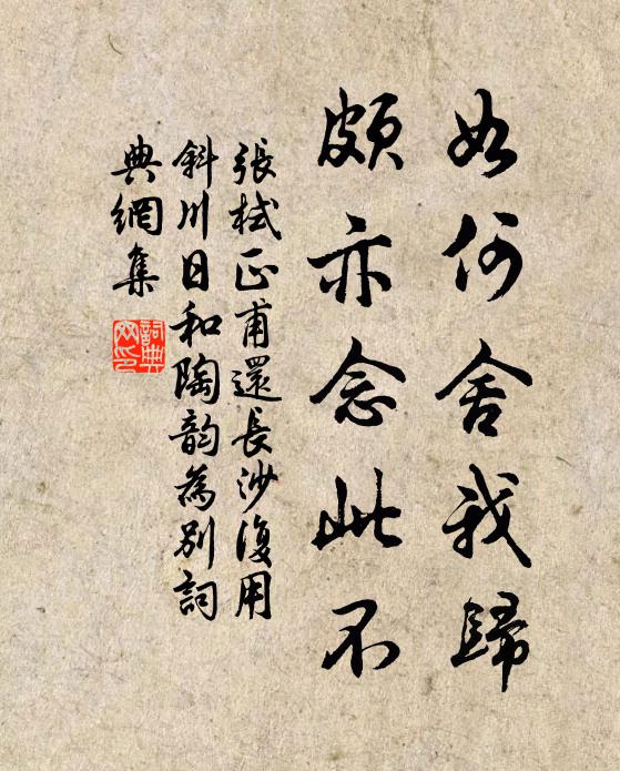 张栻如何舍我归，颇亦念此不书法作品欣赏