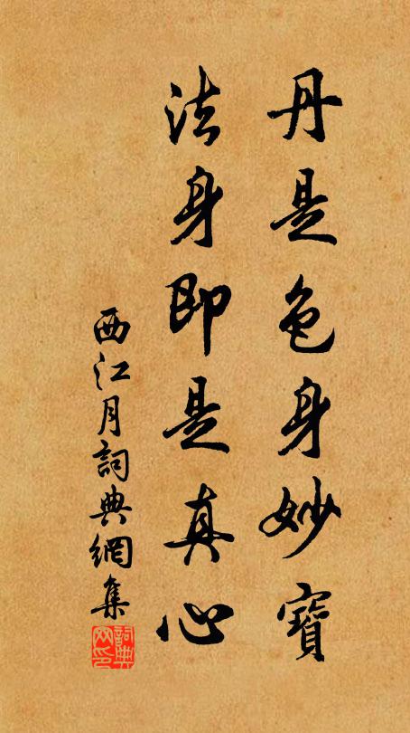 佚名丹是色身妙宝，法身即是真心书法作品欣赏