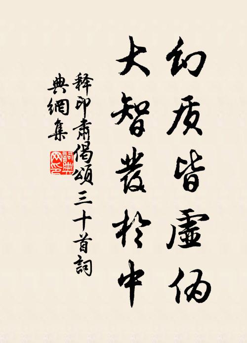 释印肃幻质皆虚伪,大智发於中书法作品欣赏
