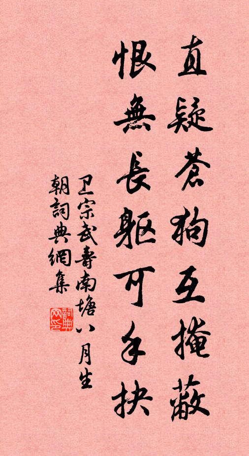 卫宗武直疑苍狗互掩蔽，恨无长躯可手抉书法作品欣赏