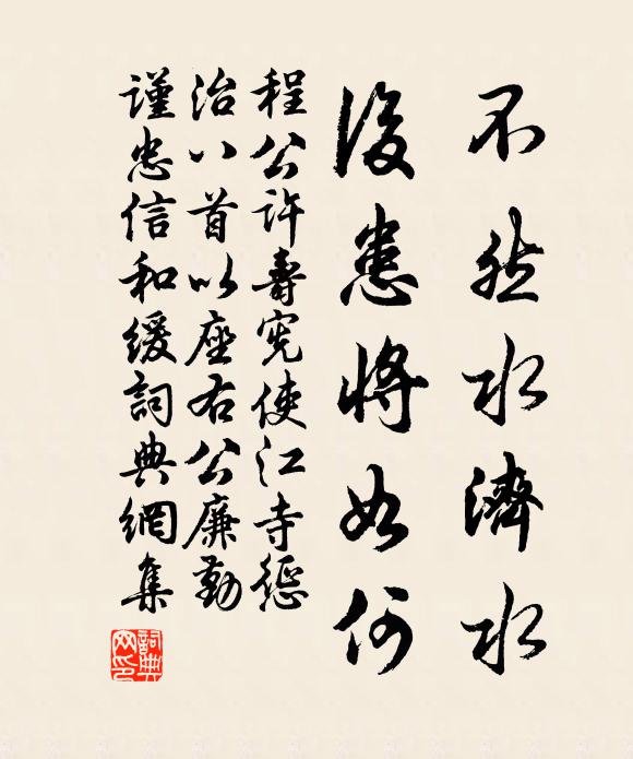 程公许不然水济水，后患将如何书法作品欣赏