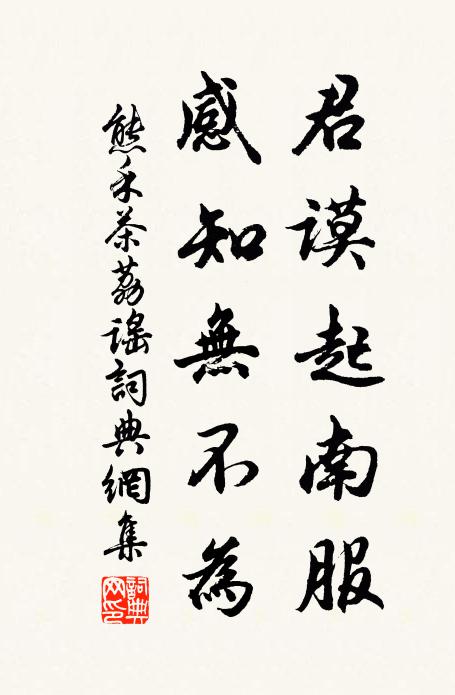 熊禾君谟起南服，感知无不为书法作品欣赏