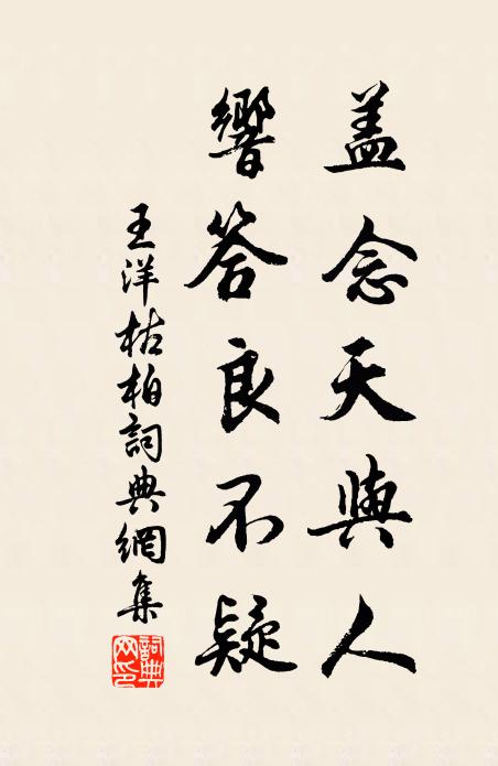 王洋盖念天与人,响答良不疑书法作品欣赏