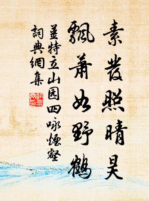 姜特立素发照晴昊，飘萧如野鹤书法作品欣赏