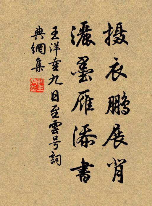 王洋摄衣鹏展背，洒墨雁添书书法作品欣赏