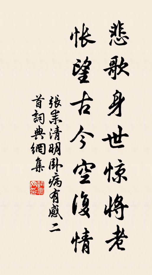 张耒悲歌身世惊将老，怅望古今空复情书法作品欣赏