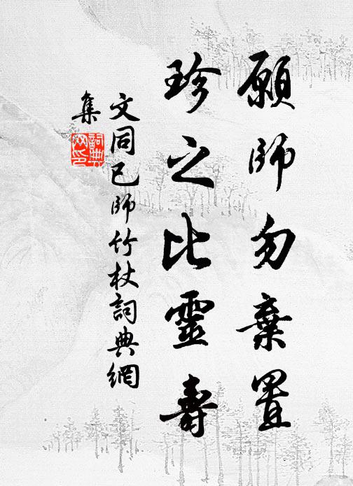 文同愿师勿弃置，珍之比灵寿书法作品欣赏