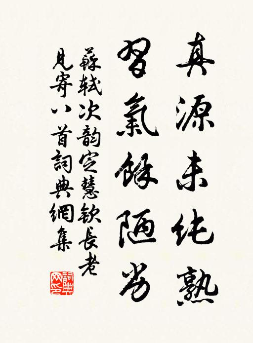 苏轼真源未纯熟，习气余陋劣书法作品欣赏