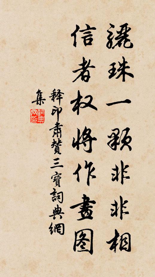 释印肃骊珠一颗非非相，信者权将作画图书法作品欣赏