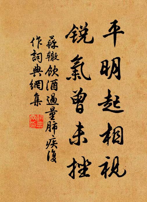 苏辙平明起相视，锐气曾未挫书法作品欣赏