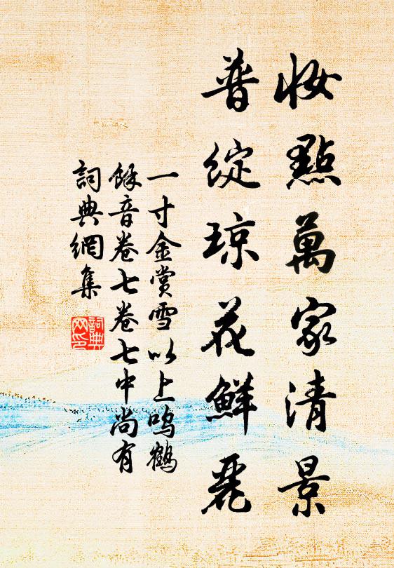 佚名妆点万家清景，普绽琼花鲜丽书法作品欣赏