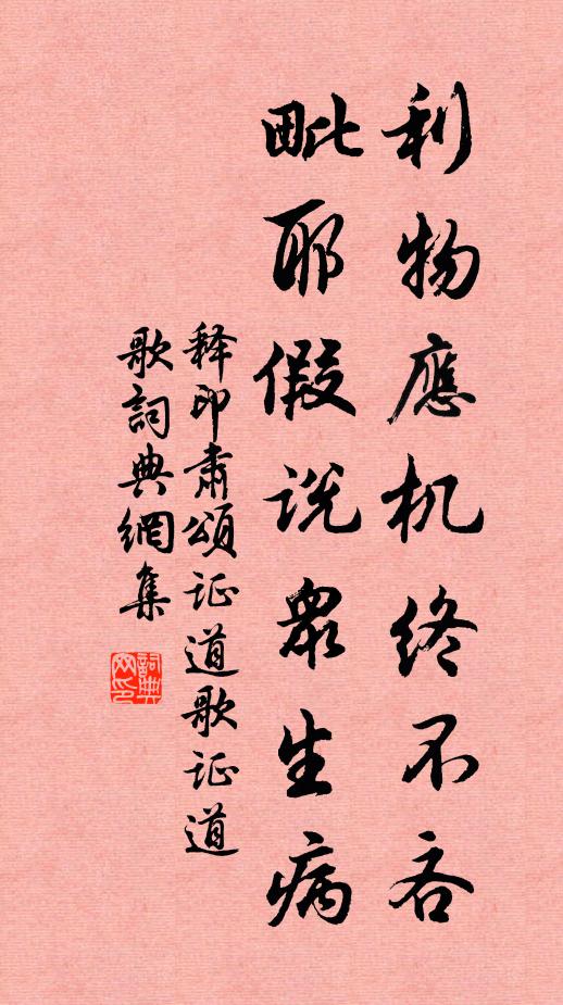 释印肃利物应机终不吝，毗耶假说众生病书法作品欣赏
