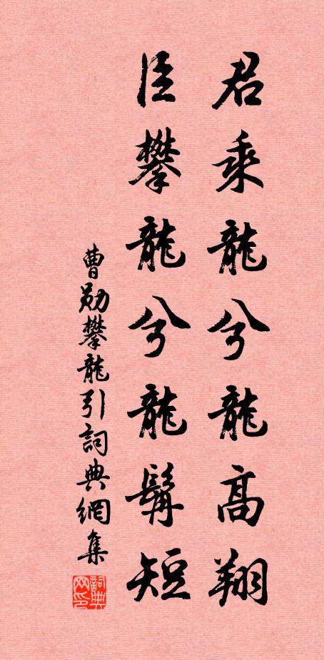 曹勋君乘龙兮龙高翔，臣攀龙兮龙髯短书法作品欣赏
