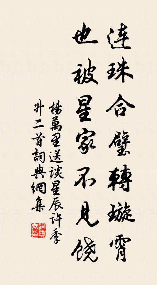 杨万里连珠合璧转璇霄，也被星家不见饶书法作品欣赏