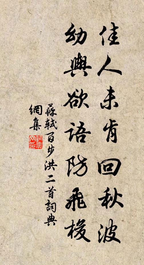 苏轼佳人未肯回秋波，幼舆欲语防飞梭书法作品欣赏