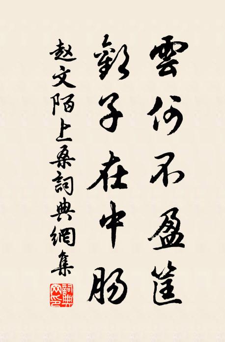 赵文云何不盈筐，欢子在中肠书法作品欣赏
