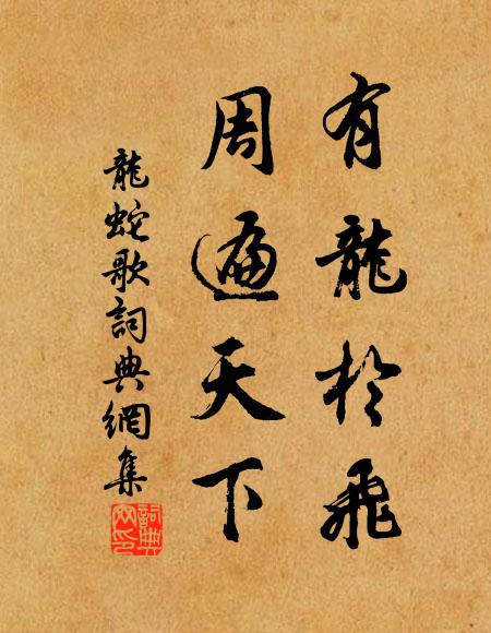 佚名有龙于飞，周遍天下书法作品欣赏