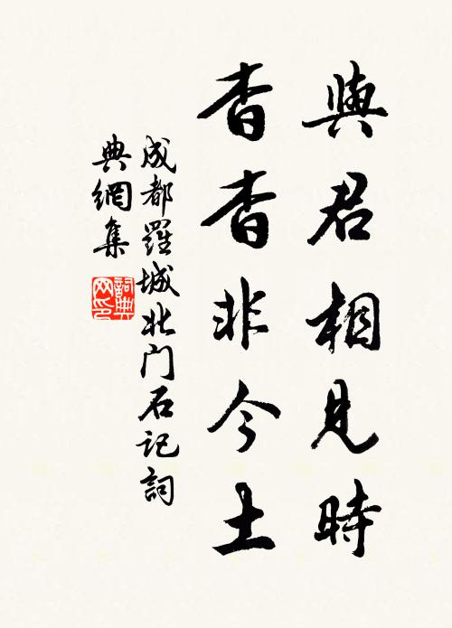 佚名与君相见时，杳杳非今土书法作品欣赏
