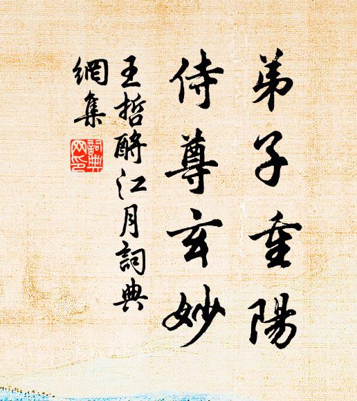王哲弟子重阳，侍尊玄妙书法作品欣赏